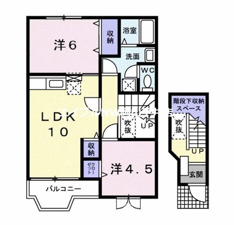 ドミール北小路　ＤＥＵＸの物件間取画像